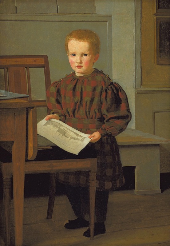 Christen Købke - The Painter C.W. Eckersberg’s Son Julius in his Fathers Studio