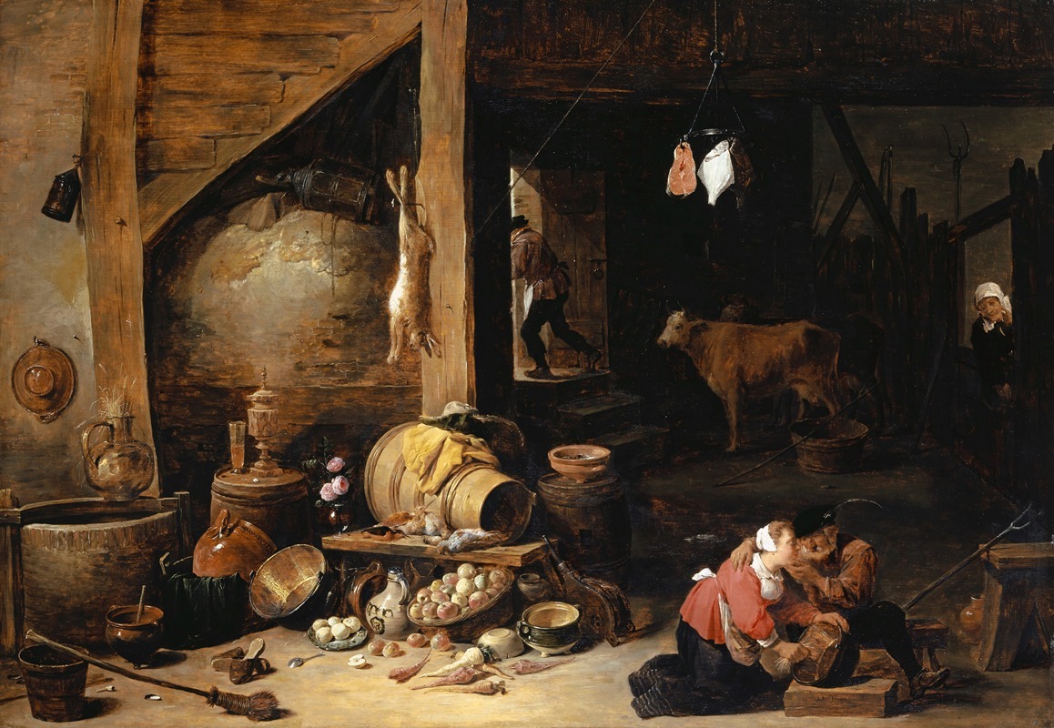 David Teniers The Younger - In the Stable