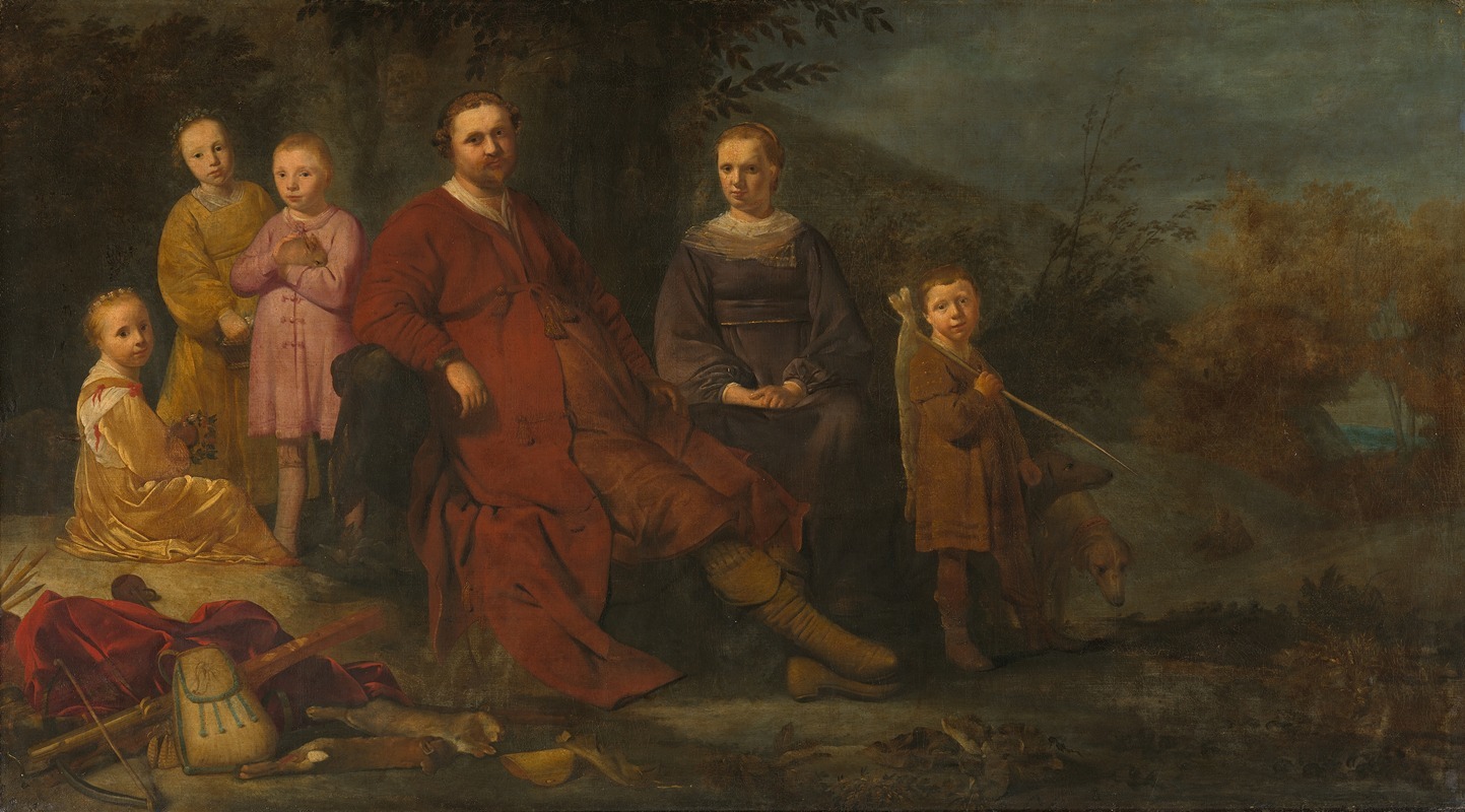 Dirck Bleker - Lucas de Clercq (ca.1593-1652) and his family