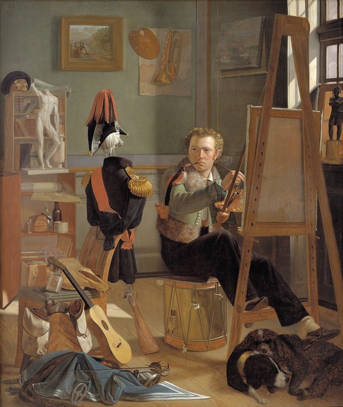 Ditlev Blunck - The Battle-Painter Jørgen Sonne in his Studio