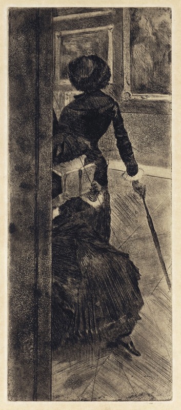 Edgar Degas - Mary Cassatt at the Louvre; The Paintings Gallery