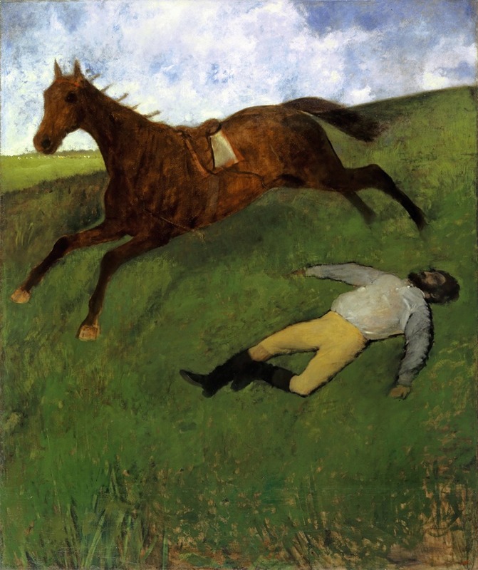 Edgar Degas - Verletzter Jockey Injured Jockey