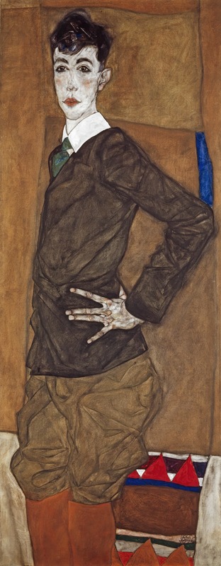 Egon Schiele - Portrait of Erich Lederer