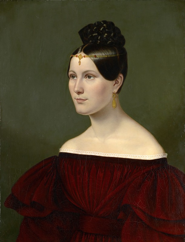 Emilie Linder - Portrait of the Baroness Auguste von Eichthal