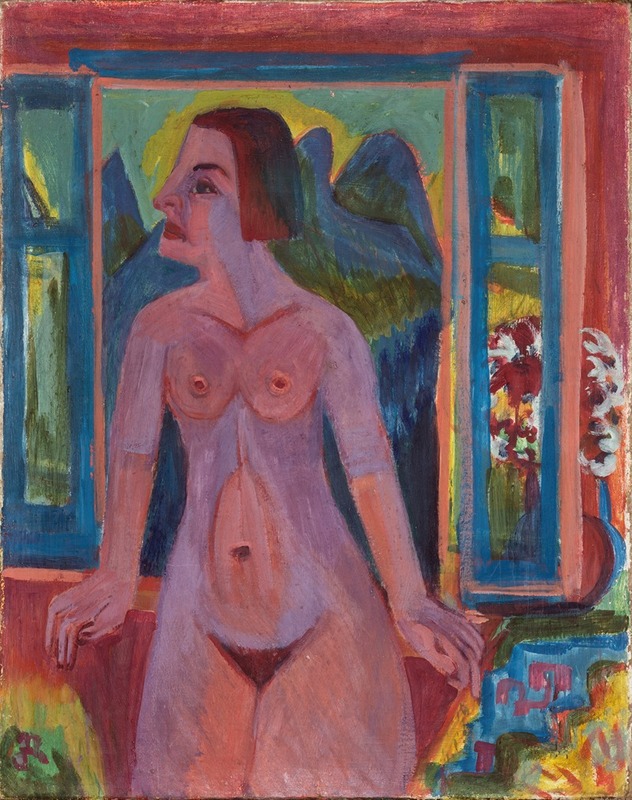Ernst Ludwig Kirchner - Nude Woman at window