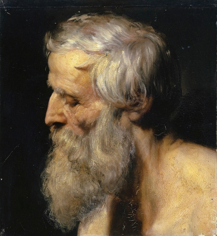 Ernst Stückelberg - Head of an Old Man