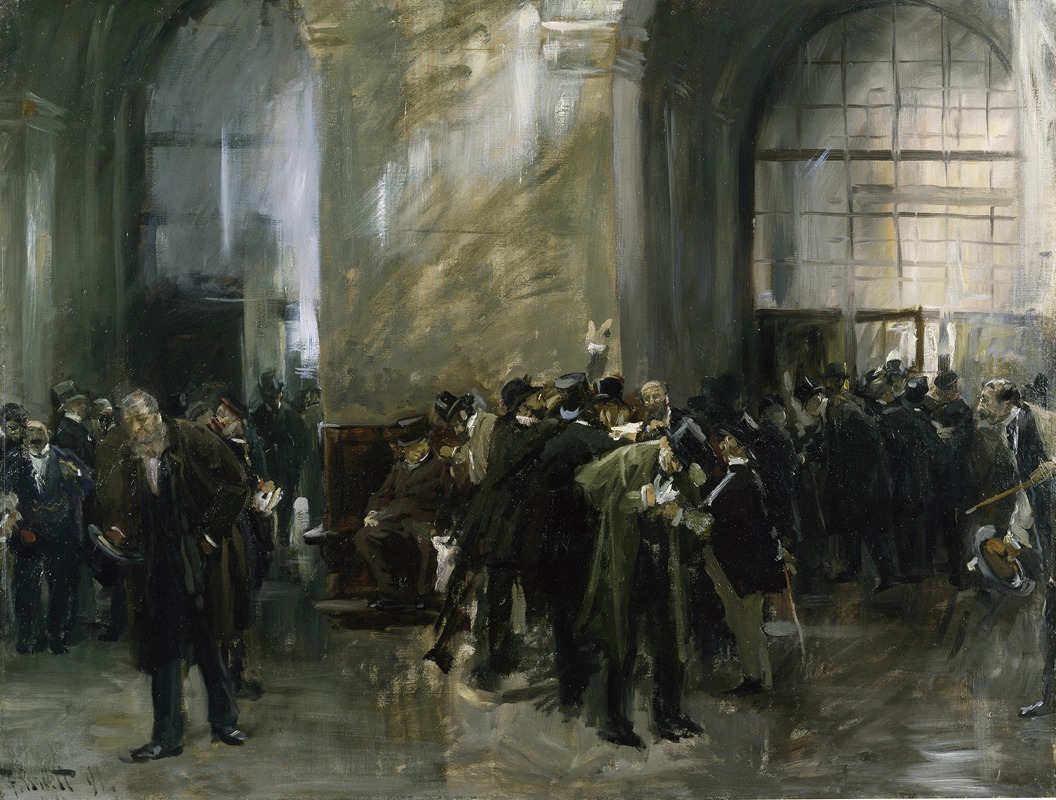 Ferdinand Brütt - In the Stock Exchange