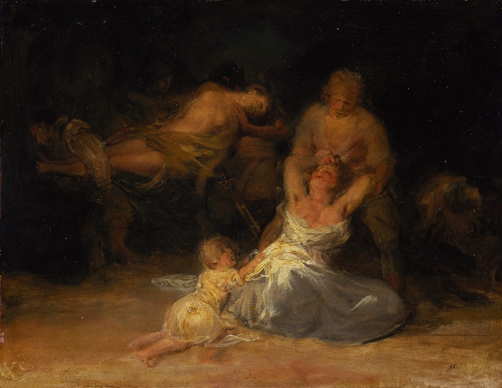 Francisco de Goya - Act of Violence against Two Women