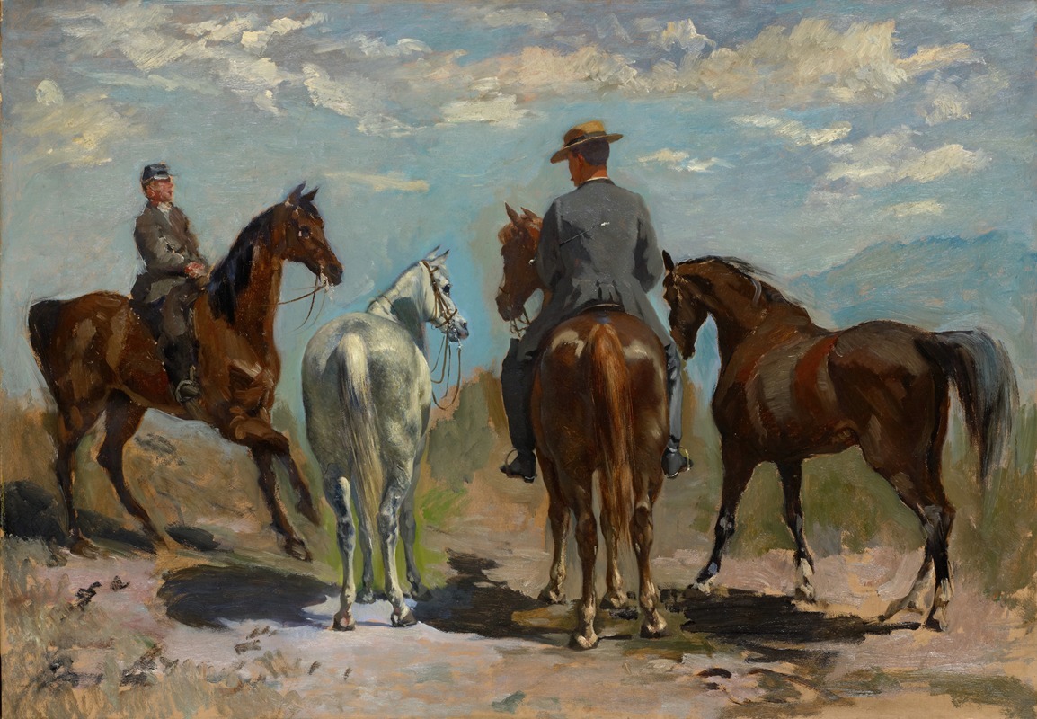 Frank Buchser - Horses and Riders