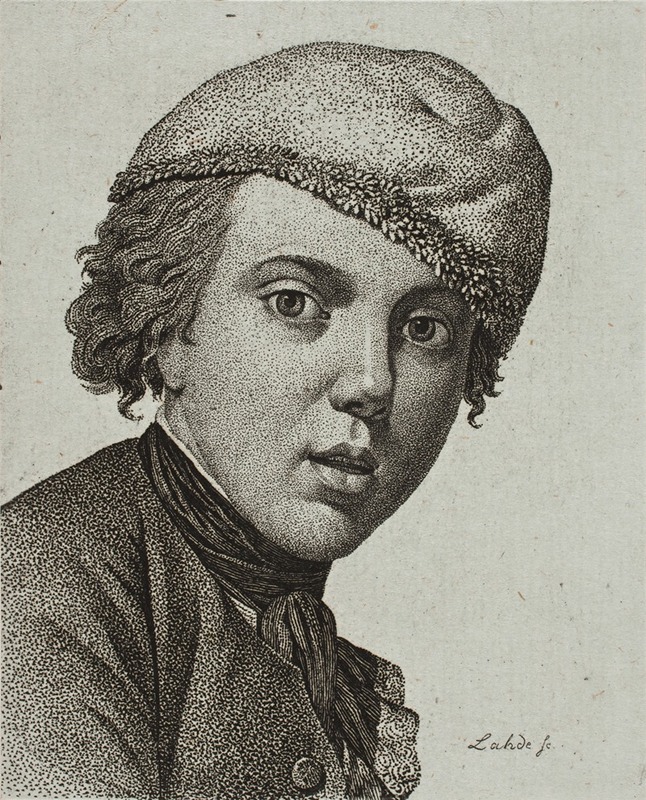 Gerhard Ludvig Lahde - Jens Juel, efter Juels selvportræt fra 1767