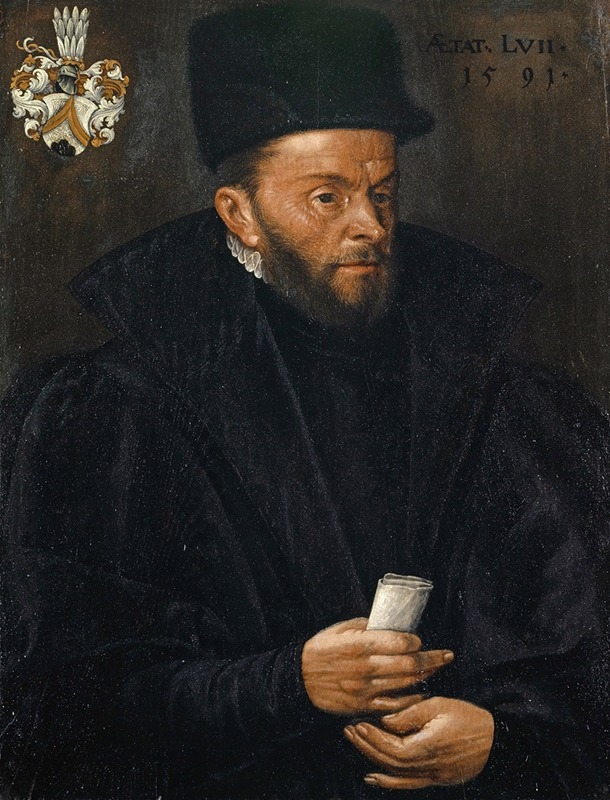 Hans Bock the Elder - Portrait of Basilius Amerbach