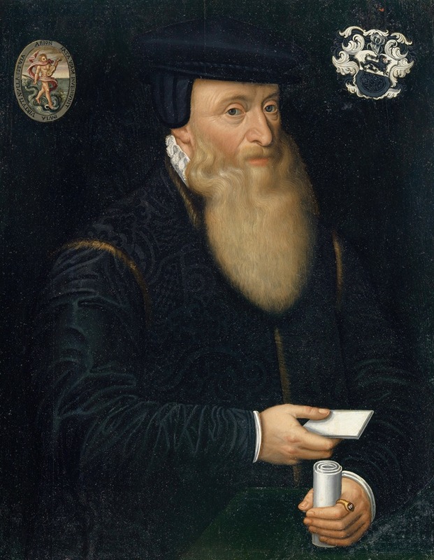 Hans Bock the Elder - Portrait of Johannes Oporinus