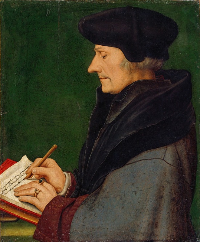 Hans Holbein The Younger - Portrait of Erasmus of Rotterdam Writing