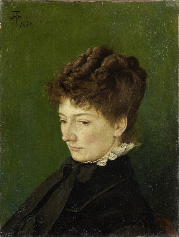 Hans Thoma - Portrait of Ida Müller, née Scholderer