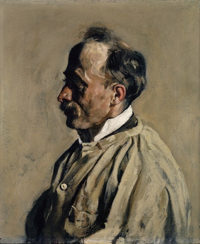 Heinrich Altherr - Portrait of the Gilder Emil Baumgartner