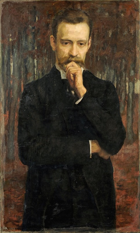 Heinrich Altherr - Portrait of the Painter Hermann Meyer (My Friend Hermann Meyer)
