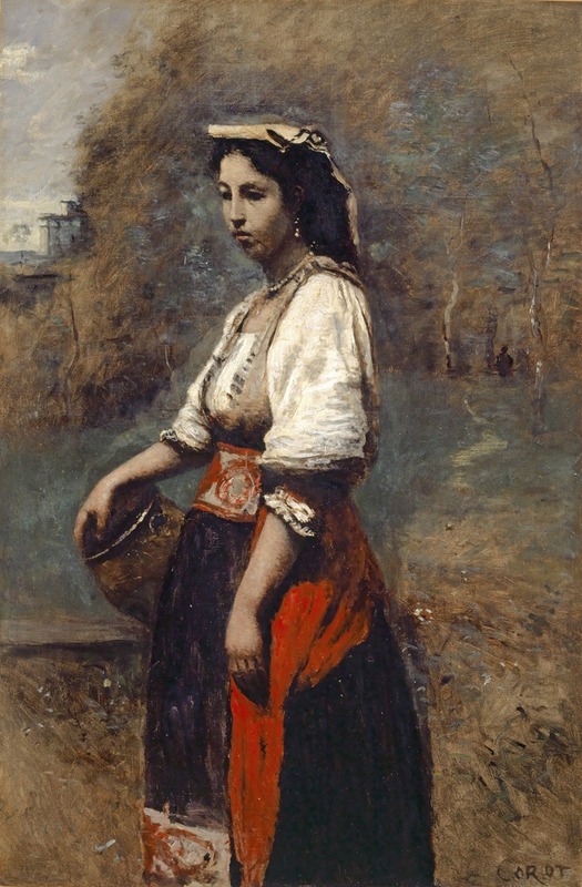 Jean-Baptiste-Camille Corot - Italian Woman at the Well