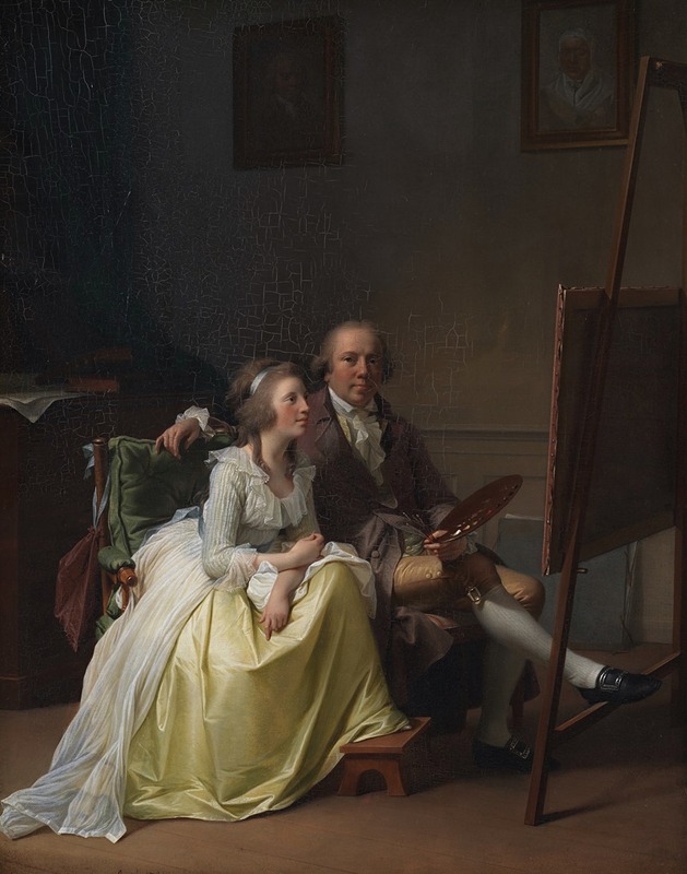 Jens Juel - The Artist and his Wife Rosine, née Dørschel