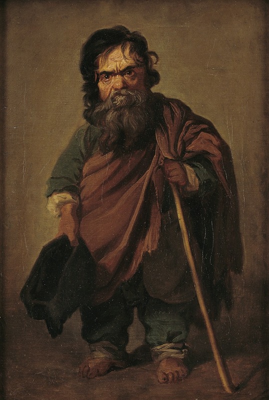 Jens Juel - The Roman Dwarf Francesco Ravai, called Bajocco