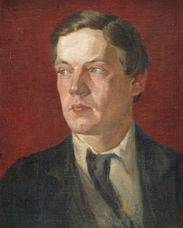 Johan Rohde - Portrait of Swedish painter Gustaf Wolmar