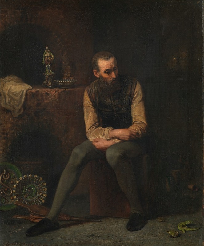 Joseph Nicolas Robert-Fleury - Bernard de Palissy in his workshop