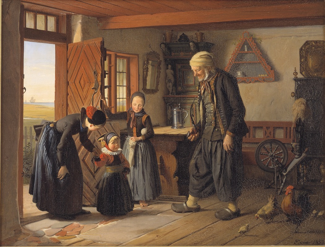 Julius Exner - Visiting Grandfather