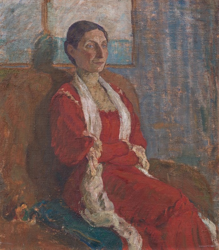 Karl Isakson - Portrait of Mrs. Bertha Brandstrup