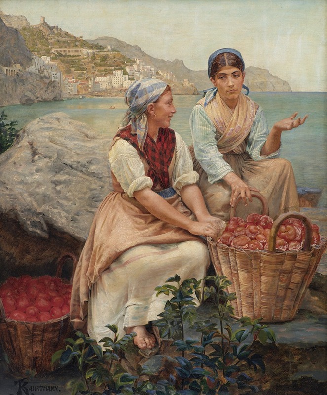 Kristian Zahrtmann - Italienske piger med tomater i kurve