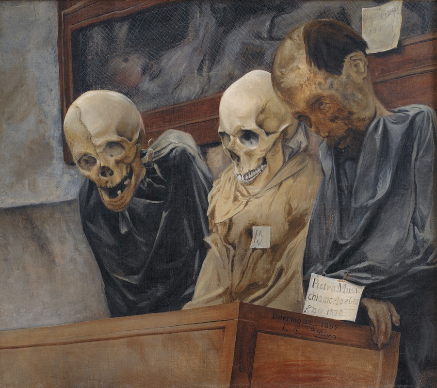 Laurits Andersen Ring - Three Skulls from Convento dei Cappucini at Palermo