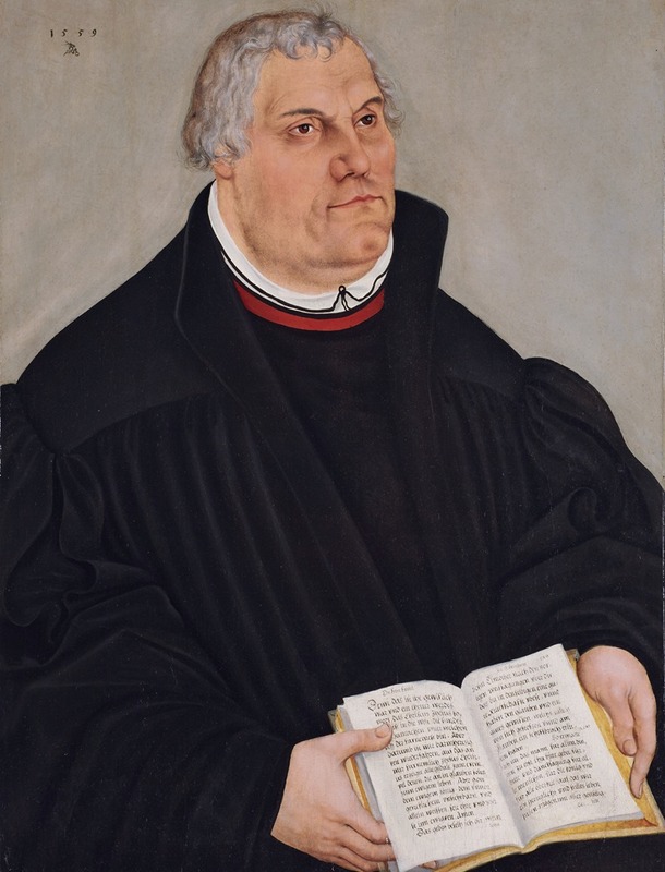 Lucas Cranach the Younger - Portrait of Martin Luther