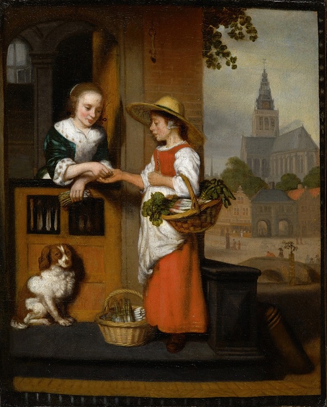 Nicolaes Maes - Vegetable Seller