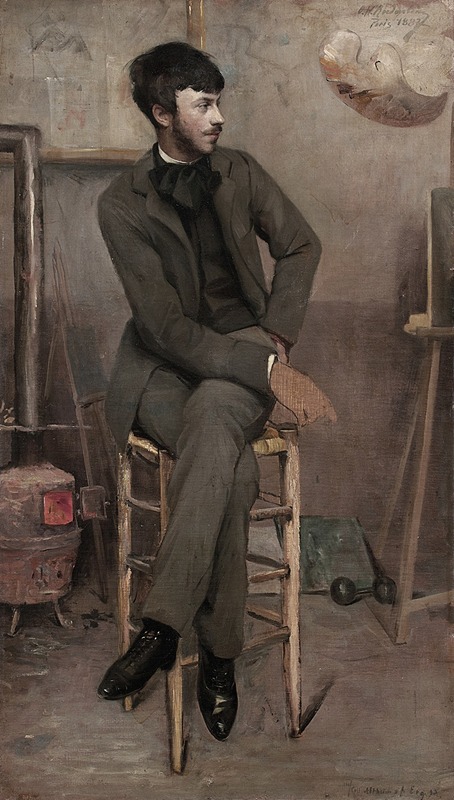 Ottilie Wilhelmine Roederstein - Portrait of a Painter in a Parisian Studio