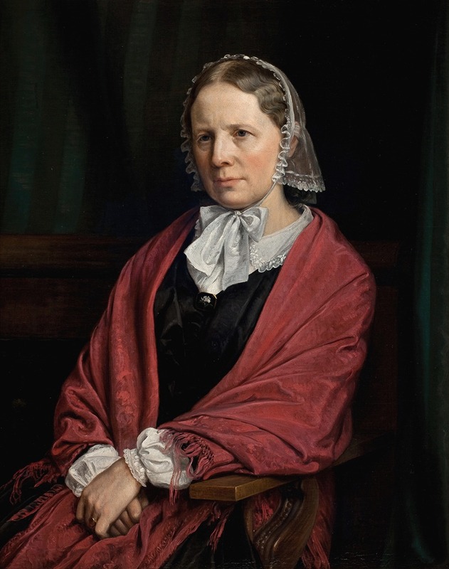 P. C. Skovgaard - Amalie Elisabeth Freund, f. von Würden. Billedhuggeren H. E. Freunds hustru