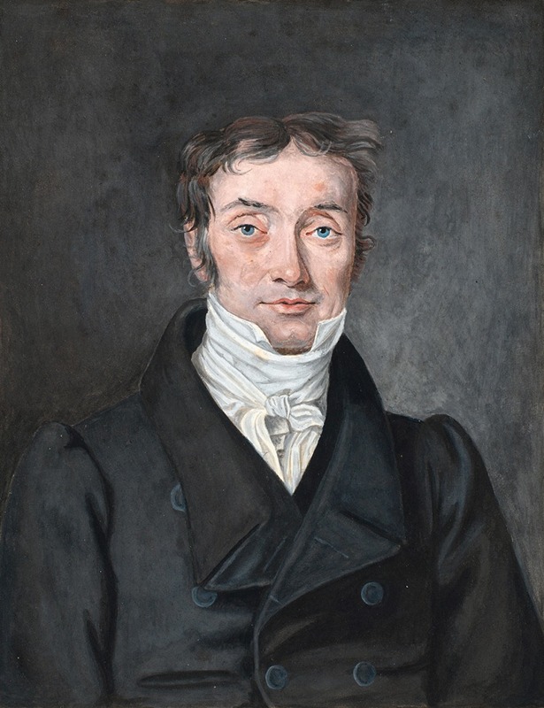 P. C. Skovgaard - Portræt af skolelærer Hans Jensen Visby (1777-1870), fra Aagerup, Ramløse sogn