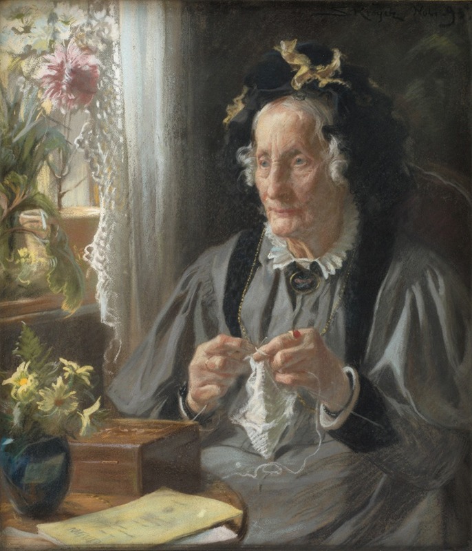 Peder Severin Krøyer - Portræt af konferensrådinde S.A. Casse f. Engelbreth