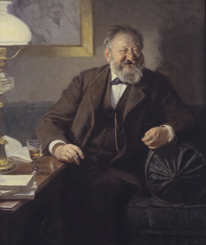 Peder Severin Krøyer - The Author Sophus Schandorph