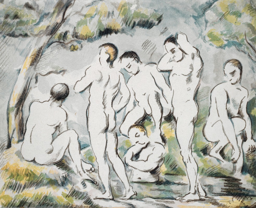 Paul Cézanne - Les Baigneurs – Petite planche