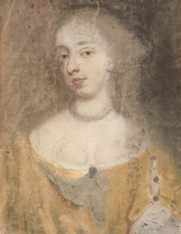 Richard Gibson - Head and shoulder portrait of a lady