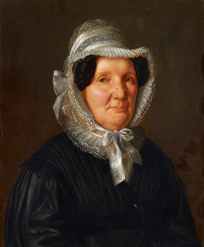 Sebastian Gutzwiller - Portrait of Carolina Sophia Charlotte Linder-Lichtenhahn