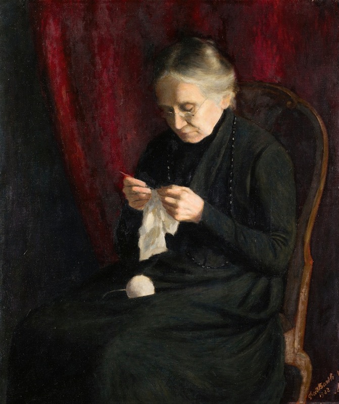 Theodor Barth - Portrait of the Artist’s Mother (Maria Barth-Imhoof 1845–1929)