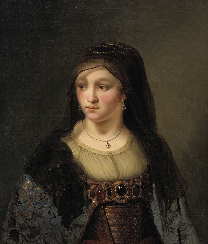 Thomas Mathisen - Portrait of a Lady in a Veil