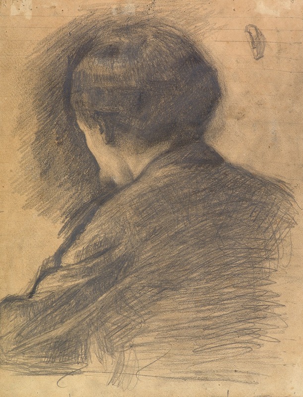 Vilhelm Hammershøi - Self-Portrait seen from behind