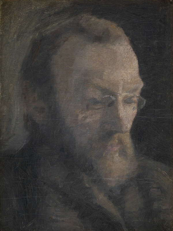 Vilhelm Hammershøi - The art historian Karl Madsen, later Director of Statens Museum for Kunst