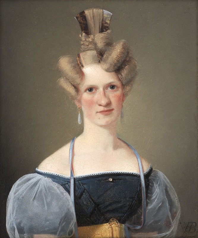 Wilhelm Bendz - Marie Raffenberg, the Artist’s Betrothed