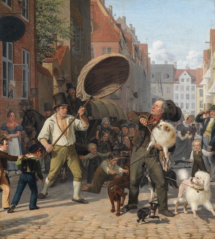 Wilhelm Marstrand - Street Scene in the Dogdays