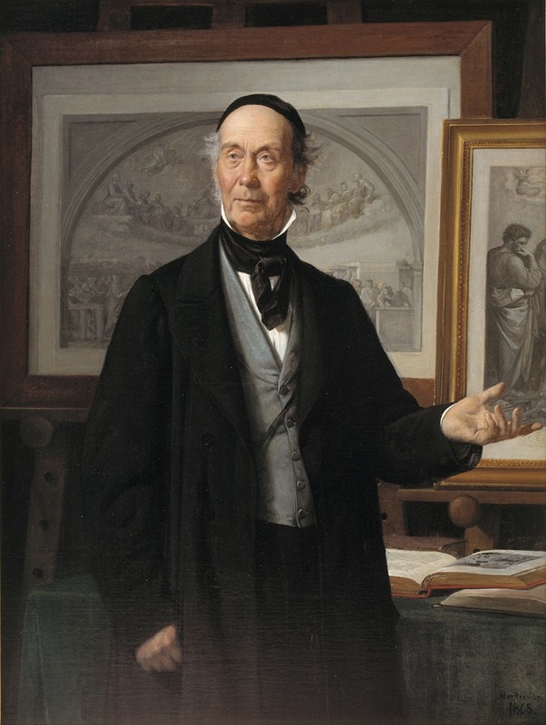Wilhelm Marstrand - The Art Historian Niels Lauritz Høyen