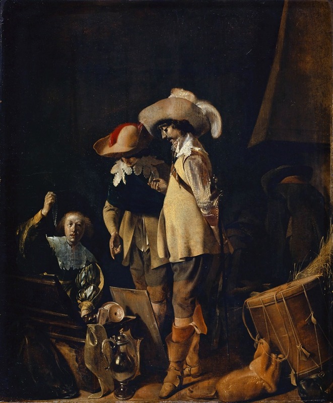 Willem Cornelisz Duyster - Two Officers Are Being Shown Jewellery and Precious Objects