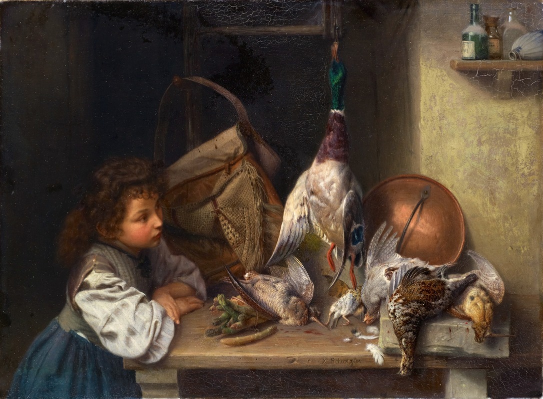 Xaver Schwegler - Girl with Dead Poultry