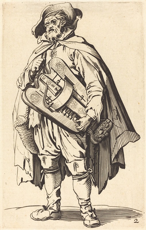 After Jacques Callot - The Hurdy-Gurdy Player