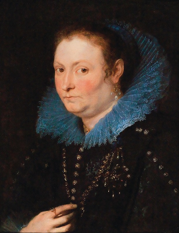 Anthony van Dyck - Portrait Of A Lady, Half-Length, Said To Be A Genoese Noblewoman